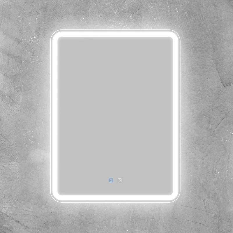Зеркало BelBagno Marino 60 SPC-MAR-600-800-LED-TCH-SND с подсветкой с голосовым управлением и подогревом стекло