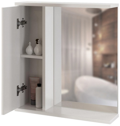 Зеркало со шкафом Mixline Росток 65 L 537420 Белое