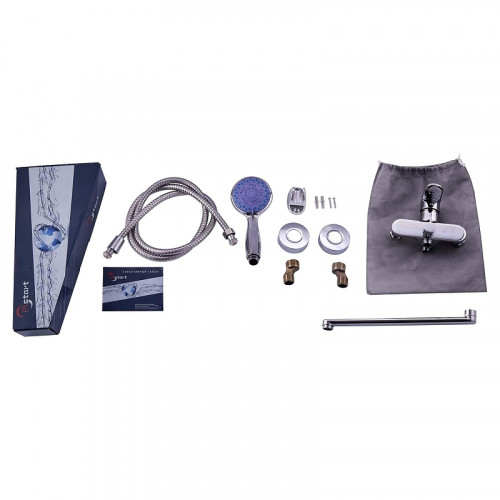 Смеситель для ванны Plstart PD22085 универсальный цвет Хром