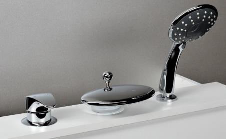 Смеситель на борт ванны Bravat Niagara F5140197CP-RUS Хром латунь