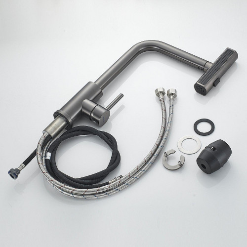 Смеситель для кухни Shevanik S263T цвет Оружейная сталь