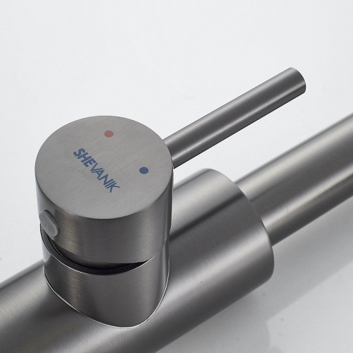 Смеситель для кухни Shevanik S263T цвет Оружейная сталь