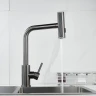 Смеситель для кухни Shevanik S263T цвет Оружейная сталь