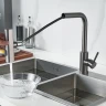 Смеситель для кухни Shevanik S263T цвет Оружейная сталь