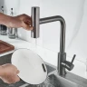 Смеситель для кухни Shevanik S263T цвет Оружейная сталь