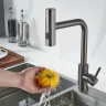 Смеситель для кухни Shevanik S263T цвет Оружейная сталь