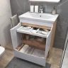 Тумба с раковиной Vigo Grani 70 285 дуб золотой-com цвет Белый Дуб золотой