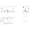 Ванна из искусственного камня Salini Ornella Axis Kit 180х80 103511G Белая глянцевая