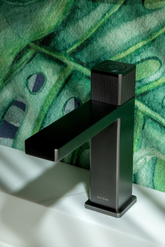 Смеситель для раковины Boheme Quad 159-GM Оружейная сталь латунь