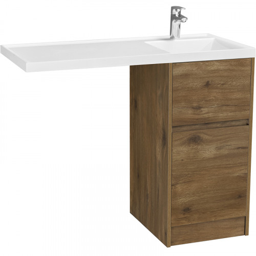 Тумба под раковину Aquaton Лондри 105 1A267001LHDR0 Дуб Рустикальный без фасада МДФ / ЛДСП