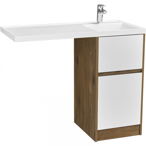 Тумба под раковину Aquaton Лондри 105 1A267001LHDR0 Дуб Рустикальный без фасада МДФ / ЛДСП