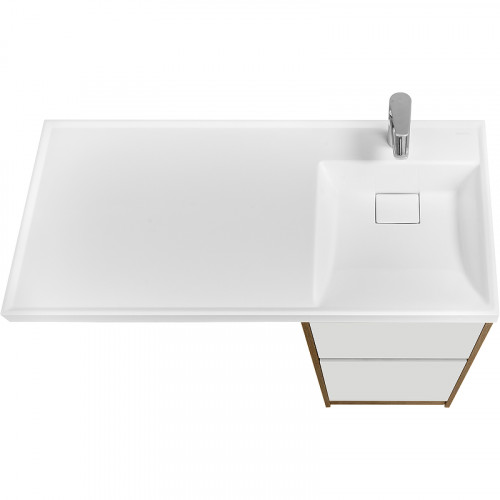 Тумба под раковину Aquaton Лондри 105 1A267001LHDR0 Дуб Рустикальный без фасада МДФ / ЛДСП