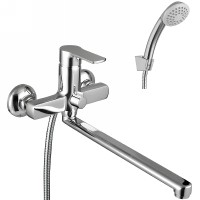 Смеситель для ванны Lemark Plus Grace LM1551C универсальный Хром латунь на стену