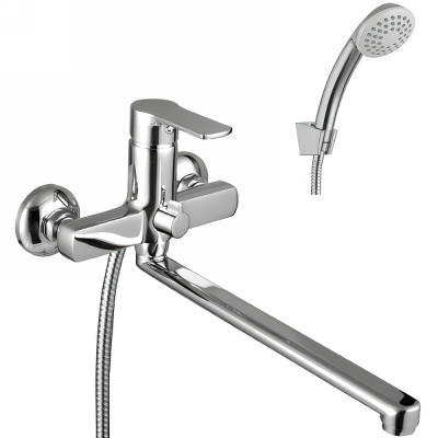 Смеситель для ванны Lemark Plus Grace LM1551C универсальный Хром латунь на стену