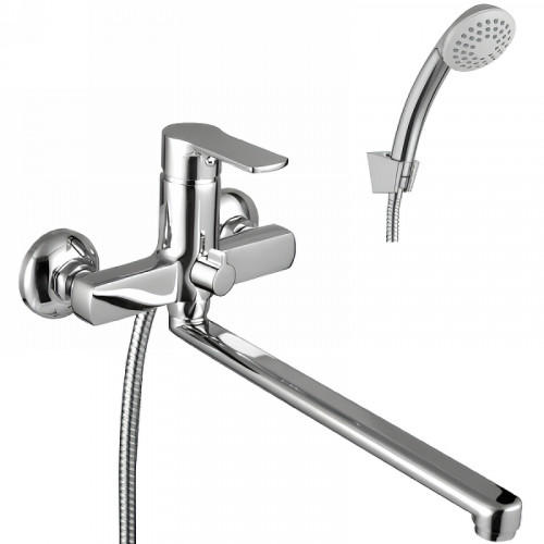 Смеситель для ванны Lemark Plus Grace LM1551C универсальный Хром латунь на стену