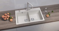 Кухонная мойка Ulgran Quartz Ruma 780-01 Жасмин искусственный камень (литьевой мрамор) встраиваемый