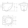 Унитаз BelBagno Sfera-Tor BB046CH-TOR/BB870SC подвесной с сиденьем Микролифт фаянс подвесной