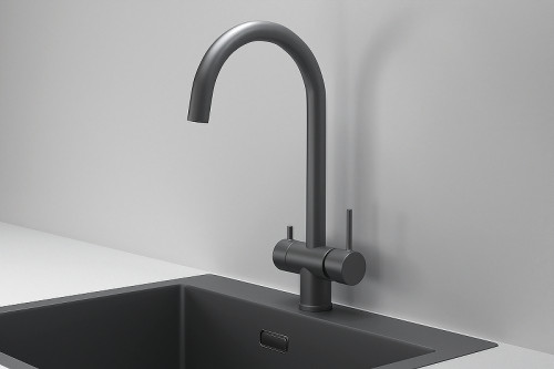 Смеситель для кухни Granula Kitchen Space 7104 цвет Графит матовый