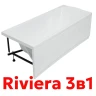 Акриловая ванна La Fenice Riviera 145х70 SV-Riv-14570KP-FR цвет Белый разборный каркас, регулируемые ножки, панель фронтальная для ванны