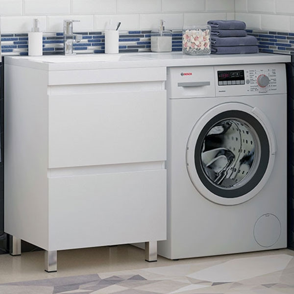 Тумба под раковину Corozo Альтаир 120 SD-00000500 Белая МДФ / ЛДСП