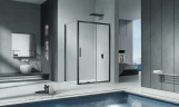 Душевая дверь Good Door Cofe WTW-120-C-B 120 КФ00011 профиль Черный стекло прозрачное