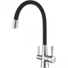 Смеситель для кухни Lemark Comfort LM3075C Хром Черный латунь