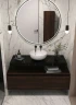Столешница под раковину Boheme Armadi Art Flat 120 869-120-NM Черный мрамор искусственный камень (литьевой мрамор)
