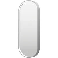 Зеркало Brevita Saturn 50 SAT-Dro1-050-platinum с подсветкой Платина матовая с сенсорным выключателем стекло