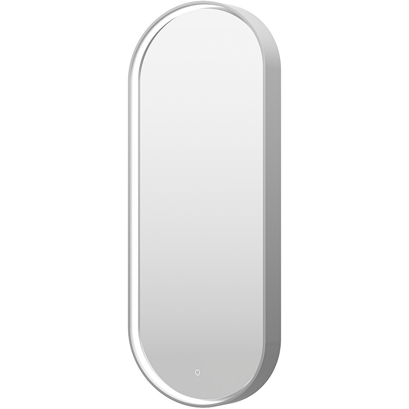 Зеркало Brevita Saturn 50 SAT-Dro1-050-platinum с подсветкой Платина матовая с сенсорным выключателем стекло