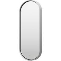 Зеркало Brevita Saturn 50 SAT-Dro1-050-platinum с подсветкой Платина матовая с сенсорным выключателем стекло