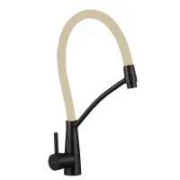 Смеситель для кухни Fmark FS8255H-12 цвет Черный Бежевый