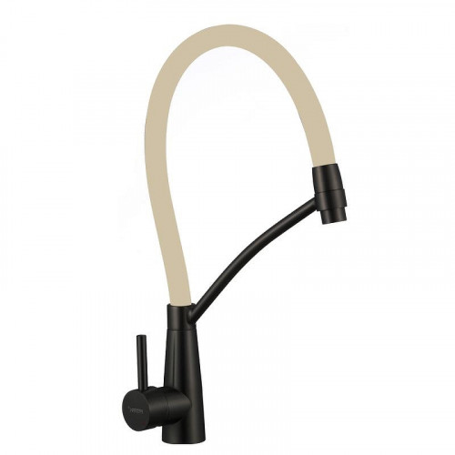 Смеситель для кухни Fmark FS8255H-12 цвет Черный Бежевый