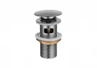 Донный клапан Aquatek AQ6001BGM click-clack цвет Оружейная сталь