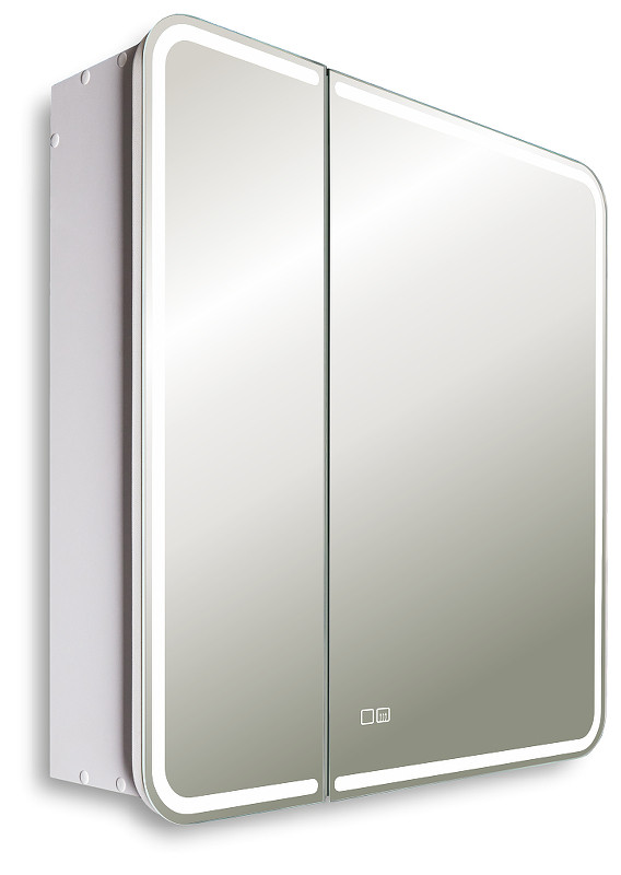 Зеркальный шкаф Silver Mirrors Alliance 80 LED-00002920 с подсветкой цвет Белый