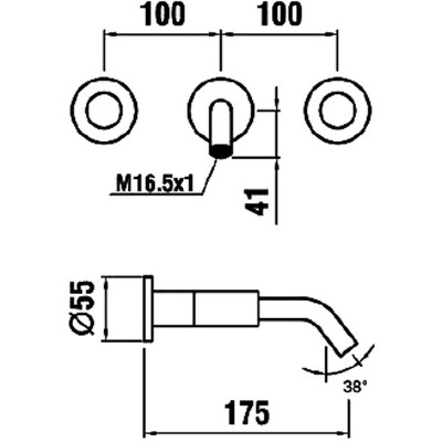Смеситель для раковины Laufen Kartell 3.1233.6.004.120.1