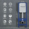 Комплект унитаза Ceruttispa Orlter Aria Tornado CT9955 с инсталляцией Berges Atom 410 040332 с сиденьем Микролифт и Черной матовой клавишей смыва фарфор подвесной