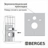 Комплект унитаза Ceruttispa Orlter Aria Tornado CT9955 с инсталляцией Berges Atom 410 040332 с сиденьем Микролифт и Черной матовой клавишей смыва фарфор подвесной