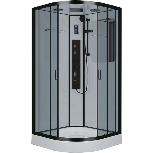 Душевая кабина Niagara Premium 100x100 NG-6902-01G Black с гидромассажем