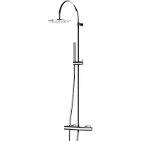 Душевая система Remer Elegance EQ37330L с термостатом Хром латунь на стену