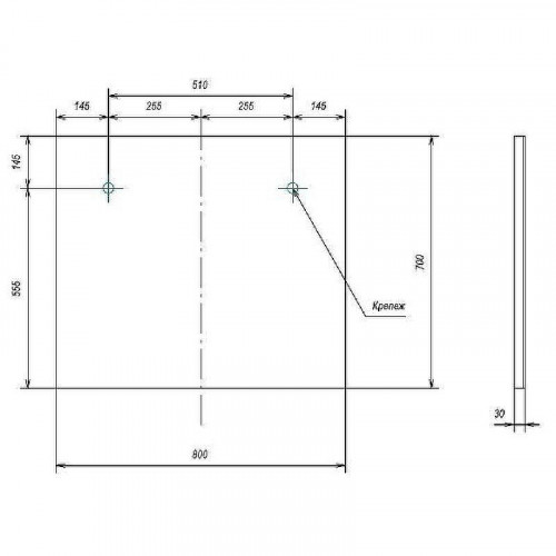 Зеркало Velvex Klaufs 80 zkKLA.80-14 с подсветкой и с сенсорным выключателем