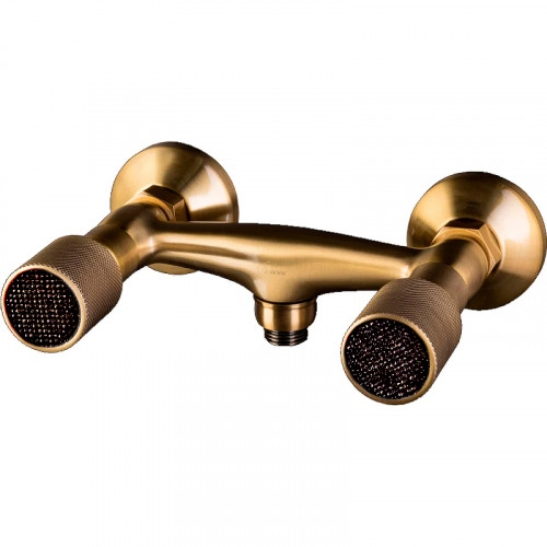 Смеситель для душа Boheme Royal Cristal 314-Royal/CRSTblack Бронза латунь на стену