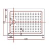 Акриловый поддон для душа Cezares Tray A 110x80 TRAY-A-AH-110/80-15-W Белый