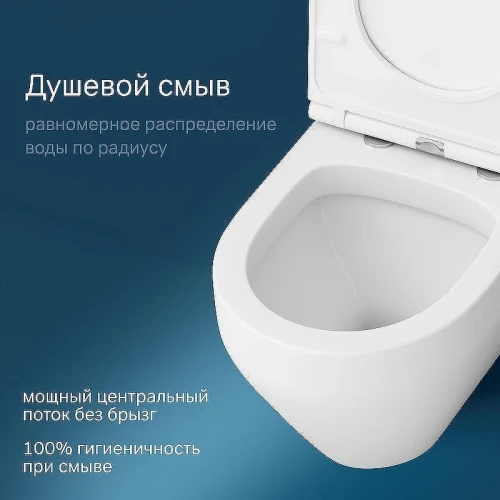 Унитаз AM.PM Spirit C701738SC подвесной с сиденьем Микролифт