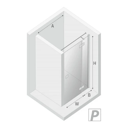 Душевая дверь New Trendy REFLEXA Chrome x100 EXK-5062