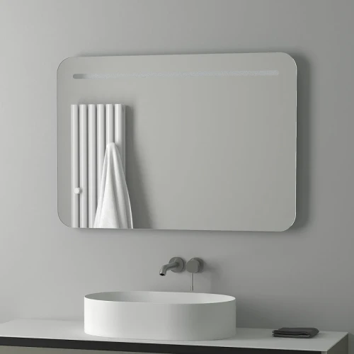 Зеркало Evoform Ledline 70x100 BY 2147 с подсветкой 8.5 W - без выключателя стекло