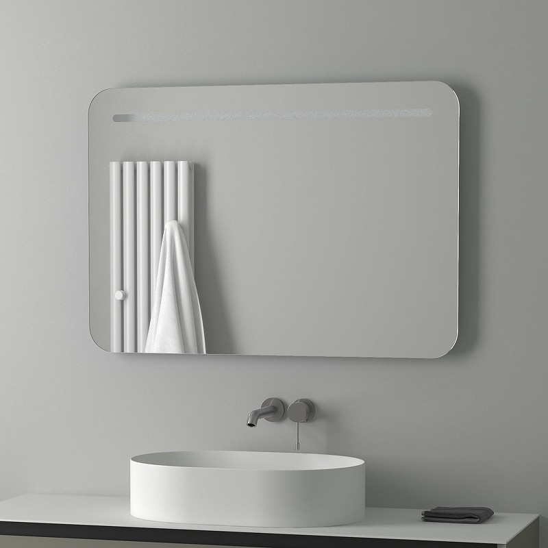 Зеркало Evoform Ledline 70x100 BY 2147 с подсветкой 8.5 W - без выключателя стекло