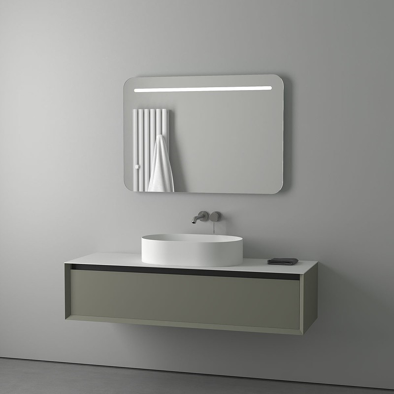 Зеркало Evoform Ledline 70x100 BY 2147 с подсветкой 8.5 W - без выключателя стекло