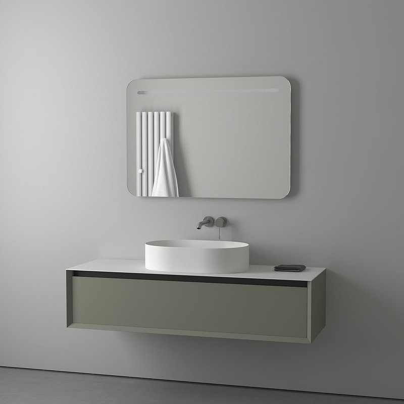 Зеркало Evoform Ledline 70x100 BY 2147 с подсветкой 8.5 W - без выключателя стекло