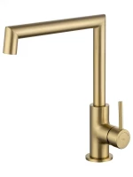 Смеситель для кухни Wonzon & Woghand WW-L1005-BG цвет Брашированное золото