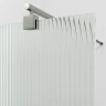 Душевая перегородка WasserKRAFT Rur 100 30W44BN-FL профиль цвет Никель стекло рифленое